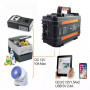 AUMOON BPS-1000W (Peak 2000W), 1100WH (298000mAh) + сонячна панель 100W + Holder портативний сонячний генератор електростанція.