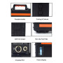 AUMOON BPS-1000W (Peak 2000W), 1100WH (298000mAh) + сонячна панель 100W + Holder портативний сонячний генератор електростанція.