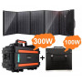 AUMOON BPS-300W (Пік 600Вт) 330Wh / 90000mAh + сонячна панель 100W + Holder портативний сонячний генератор електростанція із зарядкою від сонячної панелі.