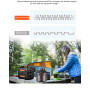 AUMOON BPS-1000W (Peak 2000W), 1100WH (298000mAh) + сонячна панель 100W + Holder портативний сонячний генератор електростанція.