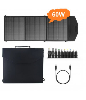 AUMOON ES-60W  Портативна сонячна панель складана монокристалічна кремнієва, зарядний пристрій для заряджання.
