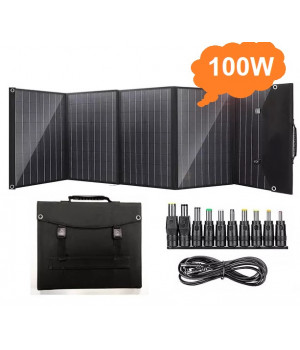 AUMOON ES-100W Портативна сонячна панель складана монокристалічна кремнієва, зарядний пристрій для заряджання.