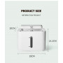 Поїлка - фонтан для котів та собак Smart HASHI HS001 2600mAh, 4000mAh 3,0л з датчиком руху Білий